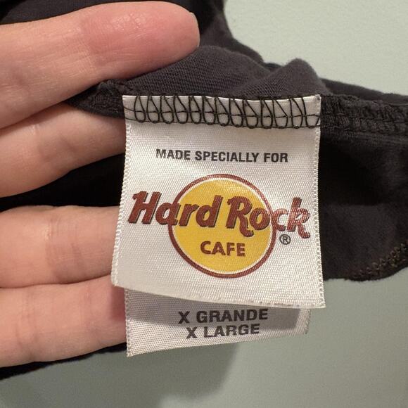 Hard Rock Cafe Shirt Mens XL Gray Costa Maya Embroidered Guitar Crown Tee Y2K - Picture 11 of 14